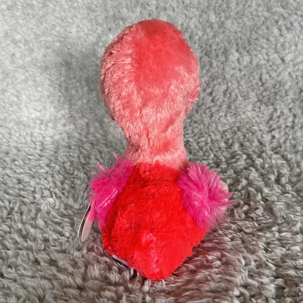 Ty Beanie Boo Gilda the Flamingo Plush 6" Pink Stuffed Animal Soft Toy - Picture 5 of 9